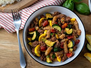 Beef Pasta Primavera